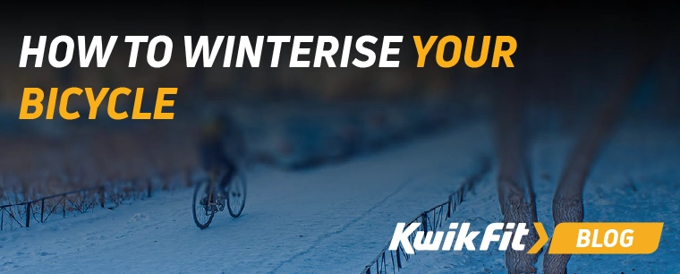 Cycling in the snow